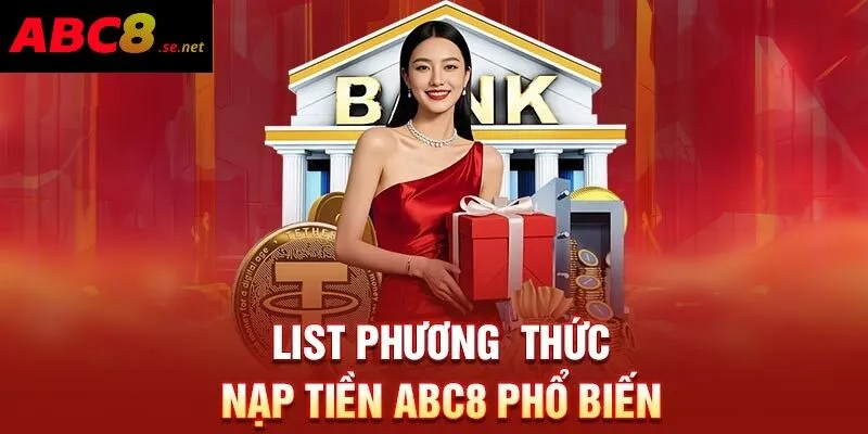 Bạn có thể lựa chọn nạp tiền qua nhiều phương thức khác nhau